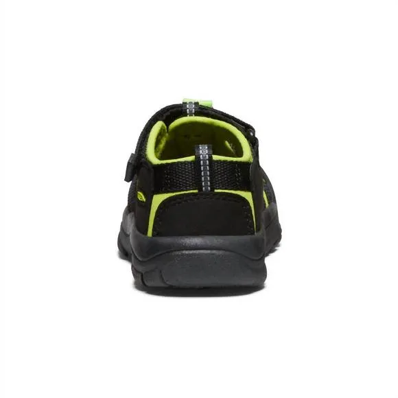 NEW KEEN youth newport h2 sandal in black/lime