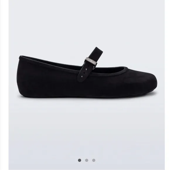 NEW Melissa Soft Ballerina Velvet Flat Size 8