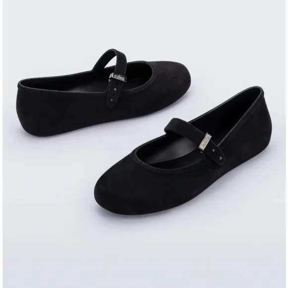 NEW Melissa Soft Ballerina Velvet Flat Size 8