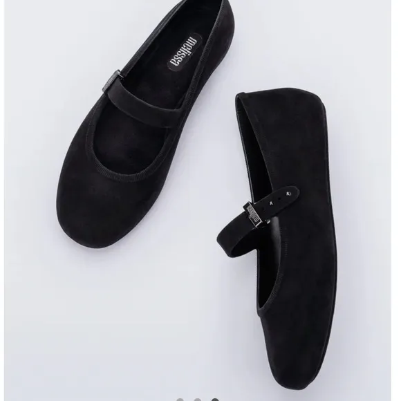 NEW Melissa Soft Ballerina Velvet Flat Size 8
