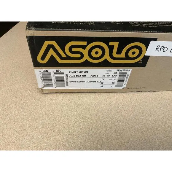 New! Mens ASOLO Finder GV MM Gore-Tex Vibram Hiking Boots. Size 11. Awesome!!!