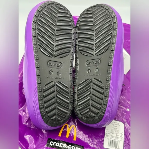 NEW! Men's Crocs x McDonald’s Classic Cozzy Sandal “Grimace” US 9M Or 11W Unisex