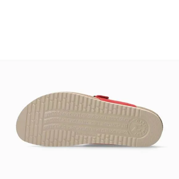 NEW MEPHISTO women's classic helen flower slide in red