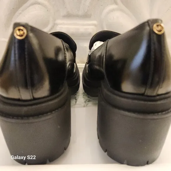 New Michael Kors Women's Rocco Lug Sole Slip On Heeled Loafers. Size 7.