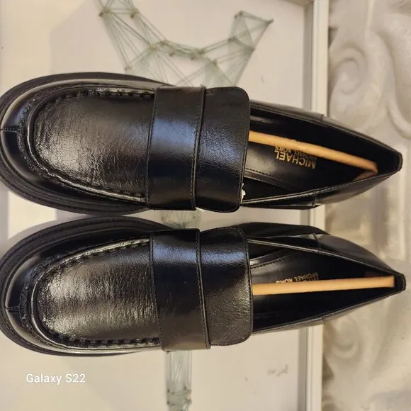 New Michael Kors Women's Rocco Lug Sole Slip On Heeled Loafers. Size 7.