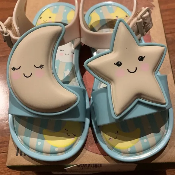 New Mini Melissa Moon Stars sandals