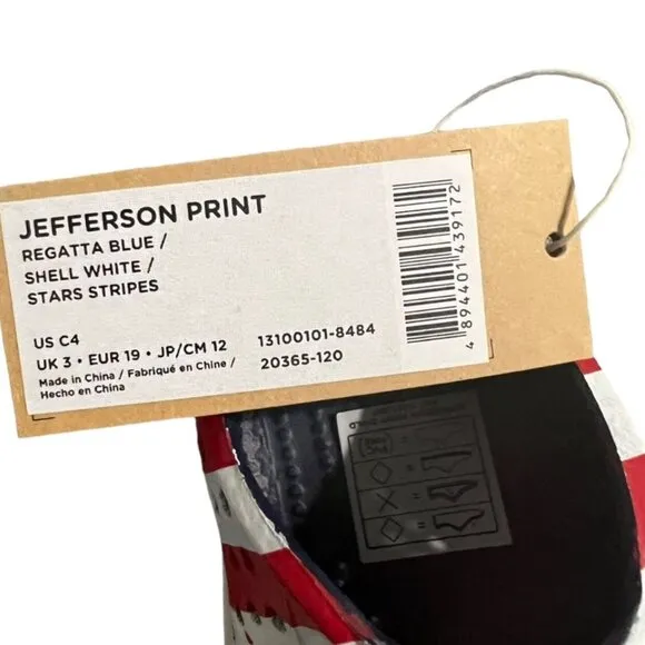 NEW Native Jefferson C4 Patriotic American Flag Sneaker Sandals