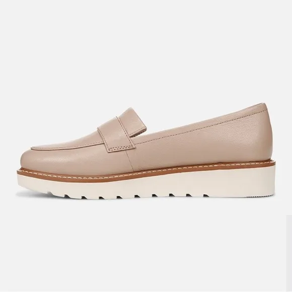 New! NATURALIZER 'ADILINE' WARM TAN GENUINE LEATHER LOAFERS WOMEN'S SIZE 7.5 W