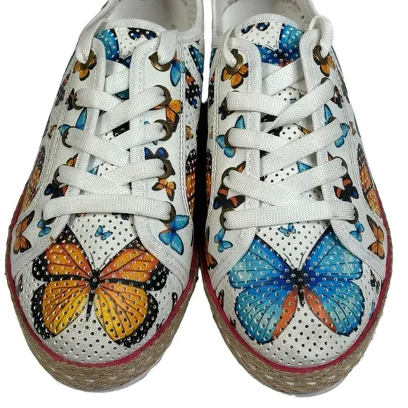 New Neefs Butterfly Espadrille Sneakers Shoes Line of Goby Size EU 39 U.S. 8.5