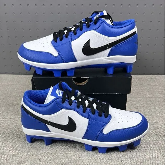 NEW Nike Jordan 1 Retro MCS Low Game Royal Blue Cleats CJ8524-411 Mens Size 13