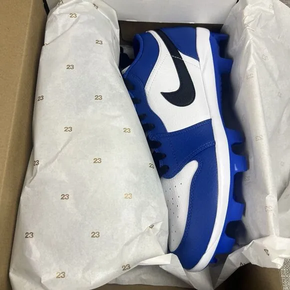 NEW Nike Jordan 1 Retro MCS Low Game Royal Blue Cleats CJ8524-411 Mens Size 13