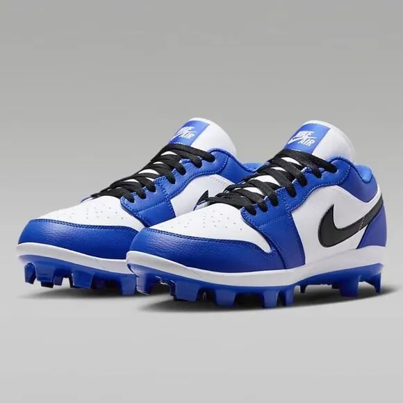 NEW Nike Jordan 1 Retro MCS Low Game Royal Blue Cleats CJ8524-411 Mens Size 13