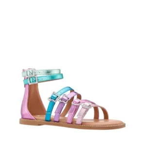 NEW NINA girl's brie sandal in pastel multi