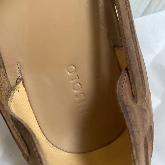 NEW Nisolo Huarache Water Resistant Sandals Flats woven leather brown 9.5