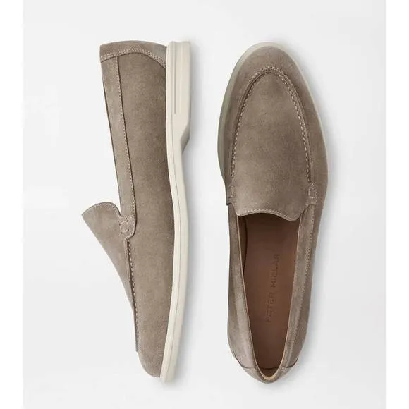 NEW PETER MILLAR men's excursionist venetian loafer in pebble