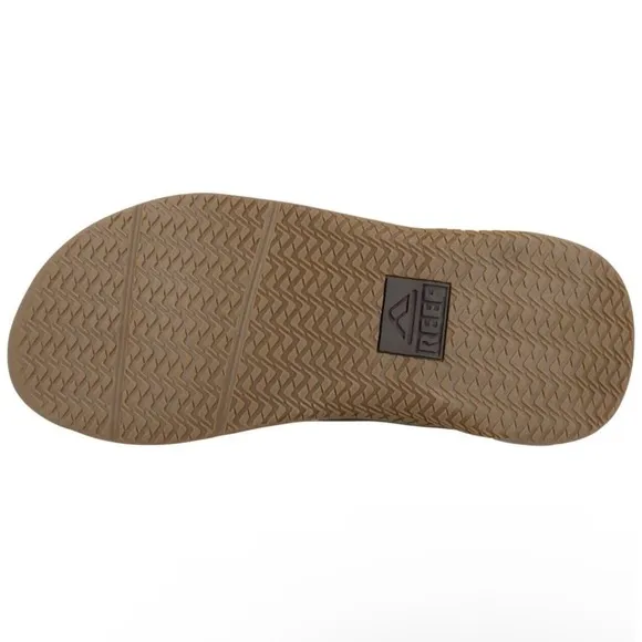 NEW Reef Anchor Sandals‎ Men Size 9 High Arch Support Brown Gum Beach Thong