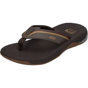 NEW Reef Anchor Sandals‎ Men Size 9 High Arch Support Brown Gum Beach Thong