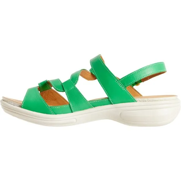 NEW REVERE Emerald Sandals - Leather, Wide For Women in Emerald 253