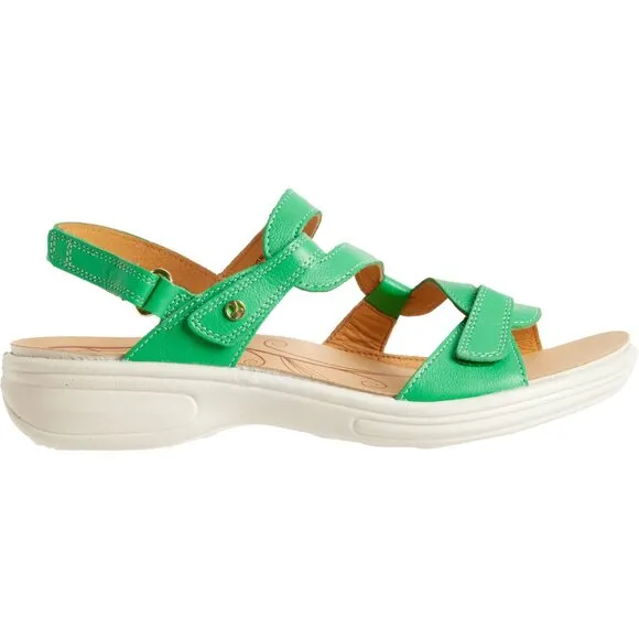 NEW REVERE Emerald Sandals - Leather, Wide For Women in Emerald 253