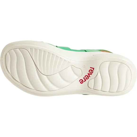 NEW REVERE Emerald Sandals - Leather, Wide For Women in Emerald 253