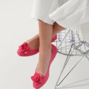 New Rothy’s The Petal Square Flats in Soirée Pink Size 9