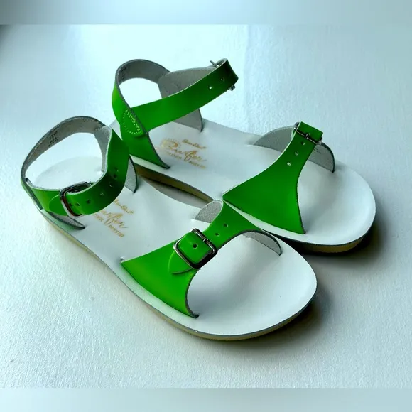 NEW Salt Water Sun-San Surfer Sandals Lime size 1