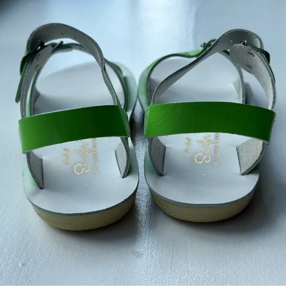 NEW Salt Water Sun-San Surfer Sandals Lime size 1