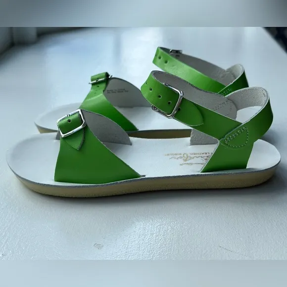 NEW Salt Water Sun-San Surfer Sandals Lime size 1