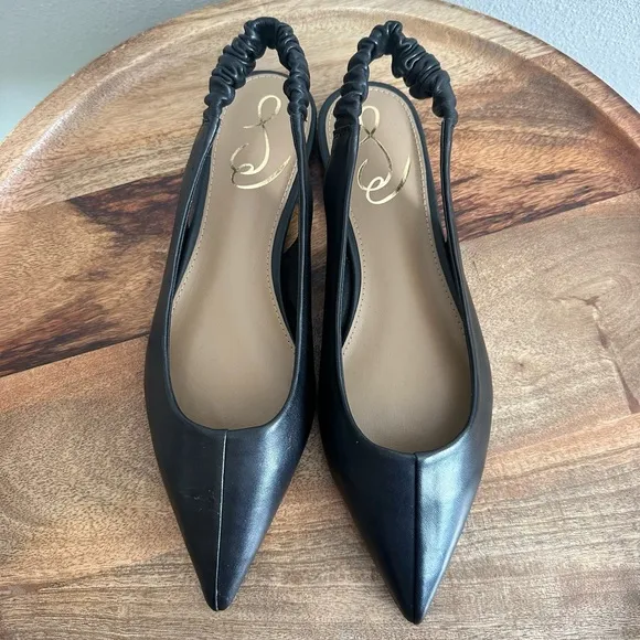 NEW Sam Edelman Whitney Slingback Flats in Black