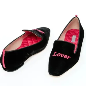 NEW SJP BY SARAH JESSICA PARKER Black Made In Italy Hello Lover Dorset Flats tn