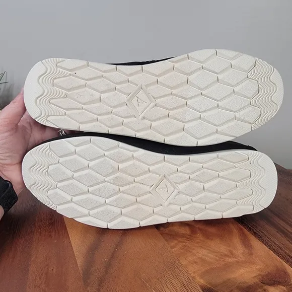 NEW Sperry Moc-Sider Nylon Black Quilted Slip-On Shoes Loafers Mens Size 9.5