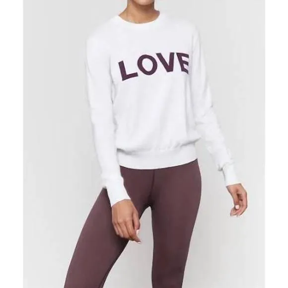 NEW SPIRITUAL GANGSTER love brooklyn sweater in white