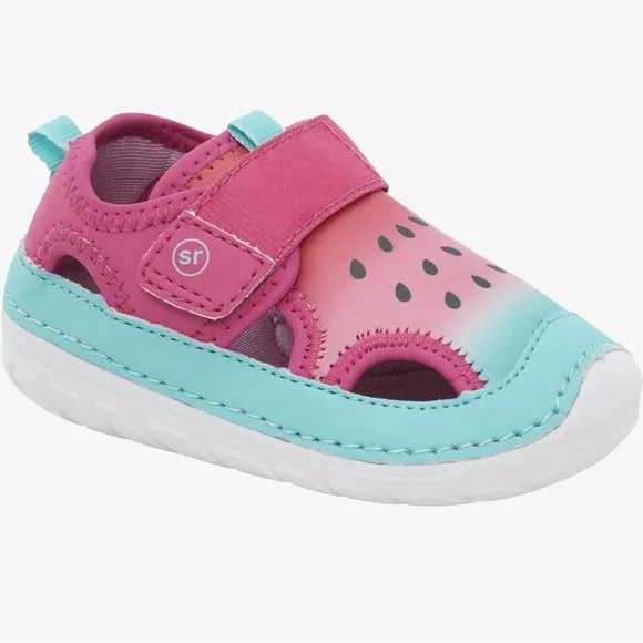 NEW Stride Rite Sizes 4.5 - 6 Splash Sandal Water Shoe - Watermelon Pink