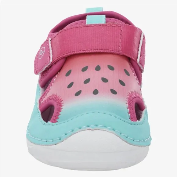 NEW Stride Rite Sizes 4.5 - 6 Splash Sandal Water Shoe - Watermelon Pink