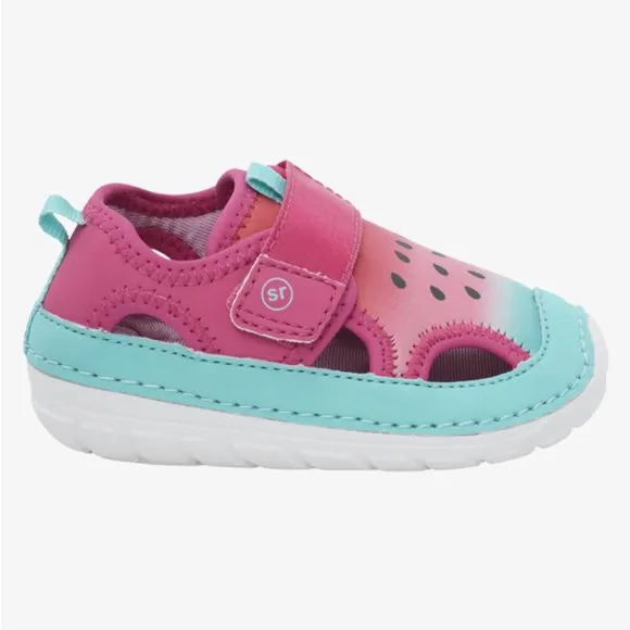 NEW Stride Rite Sizes 4.5 - 6 Splash Sandal Water Shoe - Watermelon Pink
