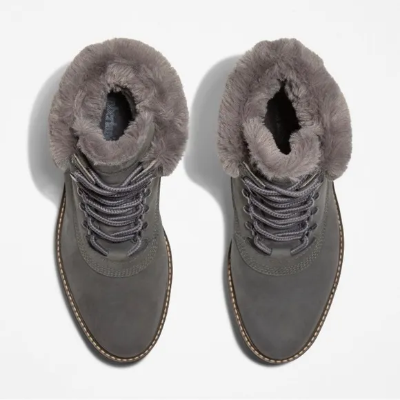 NEW Timberland Courmayeur Valley 6” Waterproof Faux Fur Boots Women’s size 7.5