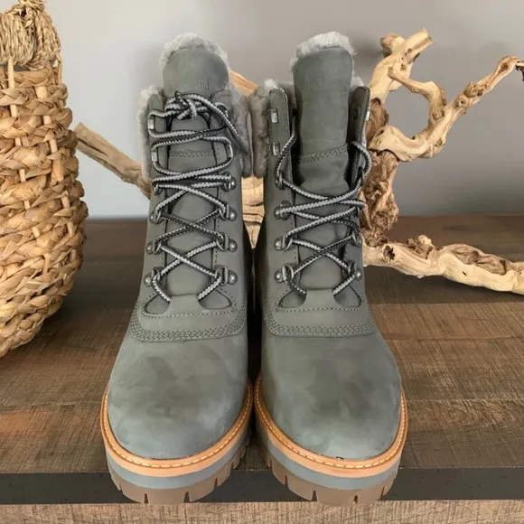 NEW Timberland Courmayeur Valley 6” Waterproof Faux Fur Boots Women’s size 7.5