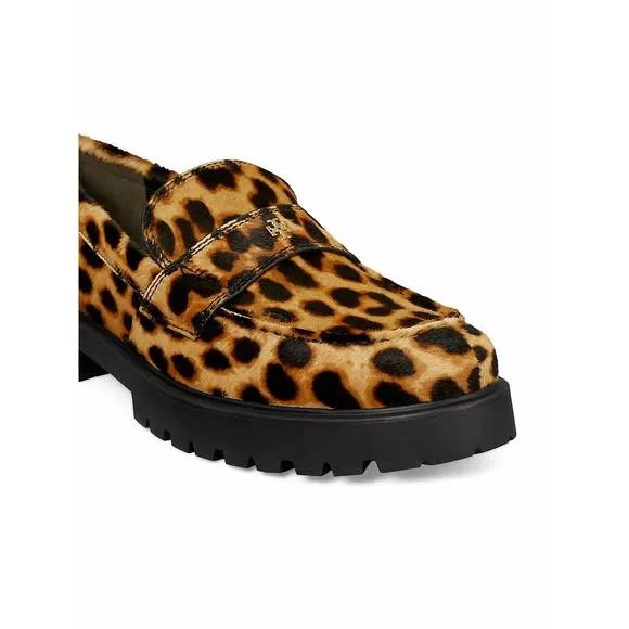 NEW TORY BURCH women's classic lug loafer in classic leopard