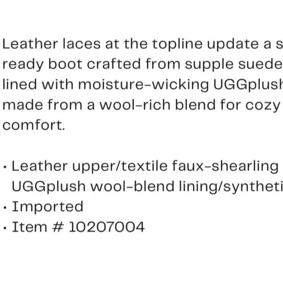 New Ugg Australia Women's Tan Sarissa Shearling Short Boots Size US6/ UK4