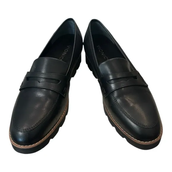 New Vionic Womens Cheryl II Black Slip-on Loafers 8