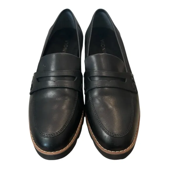 New Vionic Womens Cheryl II Black Slip-on Loafers 8