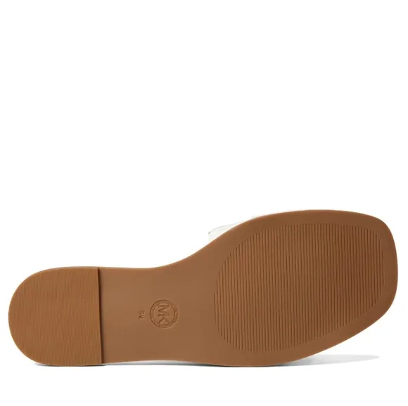 New w/Box Michael Michael Kors Hayworth Vegan Leather Slide/Sandal Size 6.5