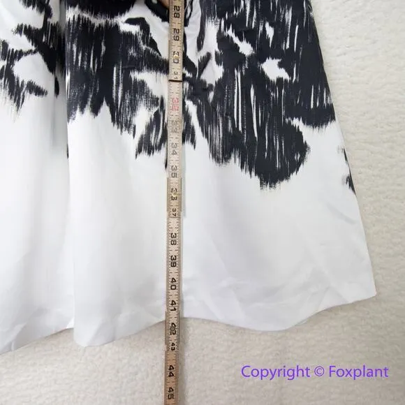 New! White House Black Market Satin Square Neck Fit-and-Flare Dress,‎ size 10