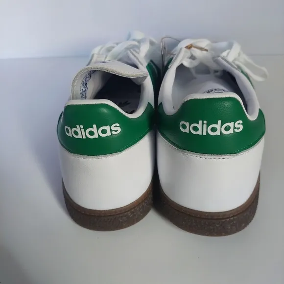New With Tag Adidas Handball Spezial White and Green Sneakers Size 11 Men's