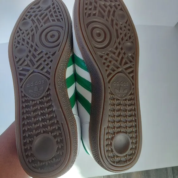 New With Tag Adidas Handball Spezial White and Green Sneakers Size 11 Men's