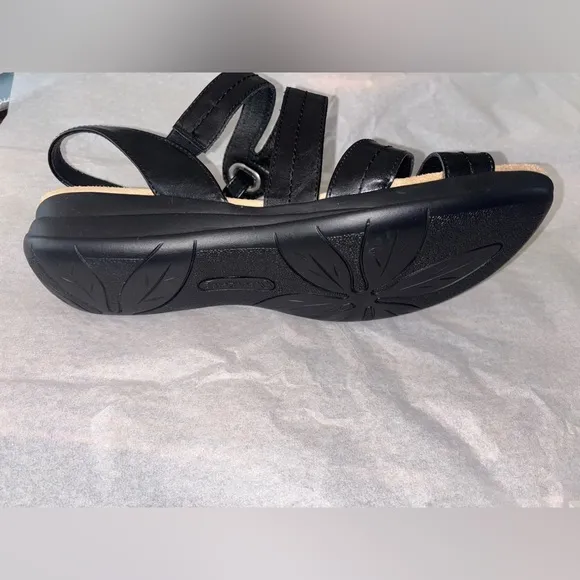 🔥NEW🔥Baretraps Gladiator Jindy Black Wedge Cushioned Support Sandals Size 10W