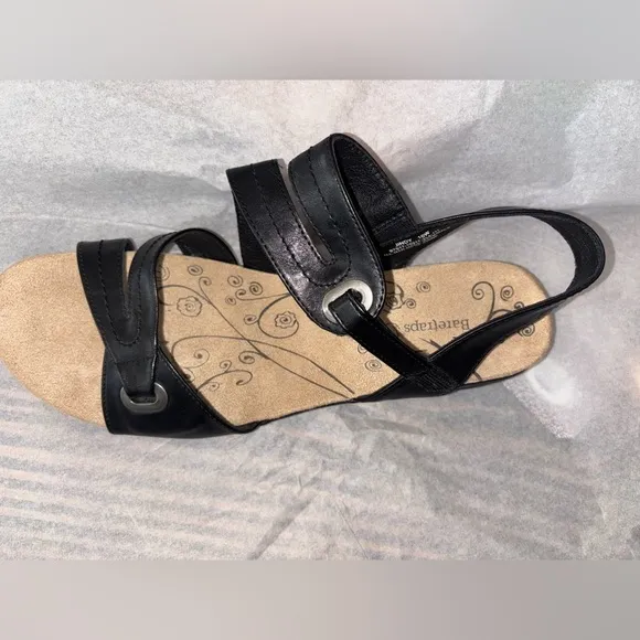 🔥NEW🔥Baretraps Gladiator Jindy Black Wedge Cushioned Support Sandals Size 10W