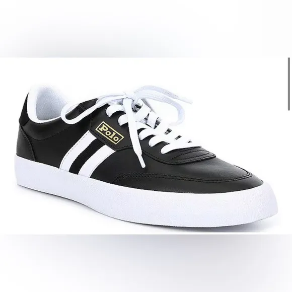 NIB Polo Ralph Lauren Men's Court Retro Leather Sneakers