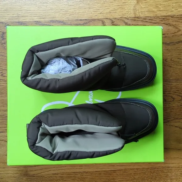 NIB Sam Edelman Lakyn Winter Snow Boots In Alpine Green Women's Size 7