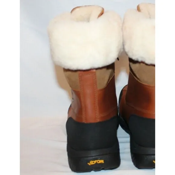 NIB‎ UGG MEN'S BUTTE LOGO LEATHER SHEARLING LINED WINTER SNOW BOOTS 13 WRCH